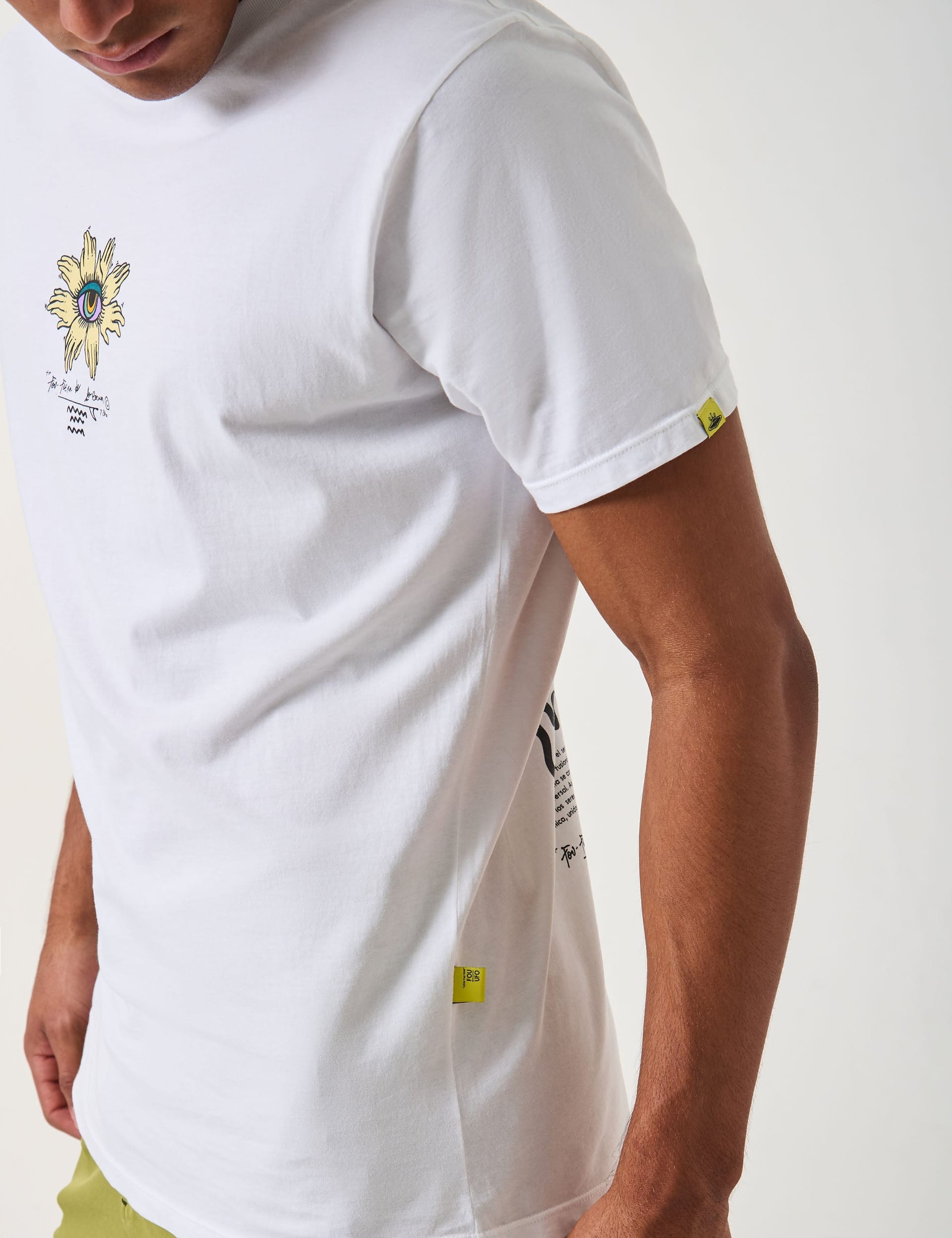 Camiseta Regular Fit Consciencia Esotérica  crudo Hombre - imagen 3