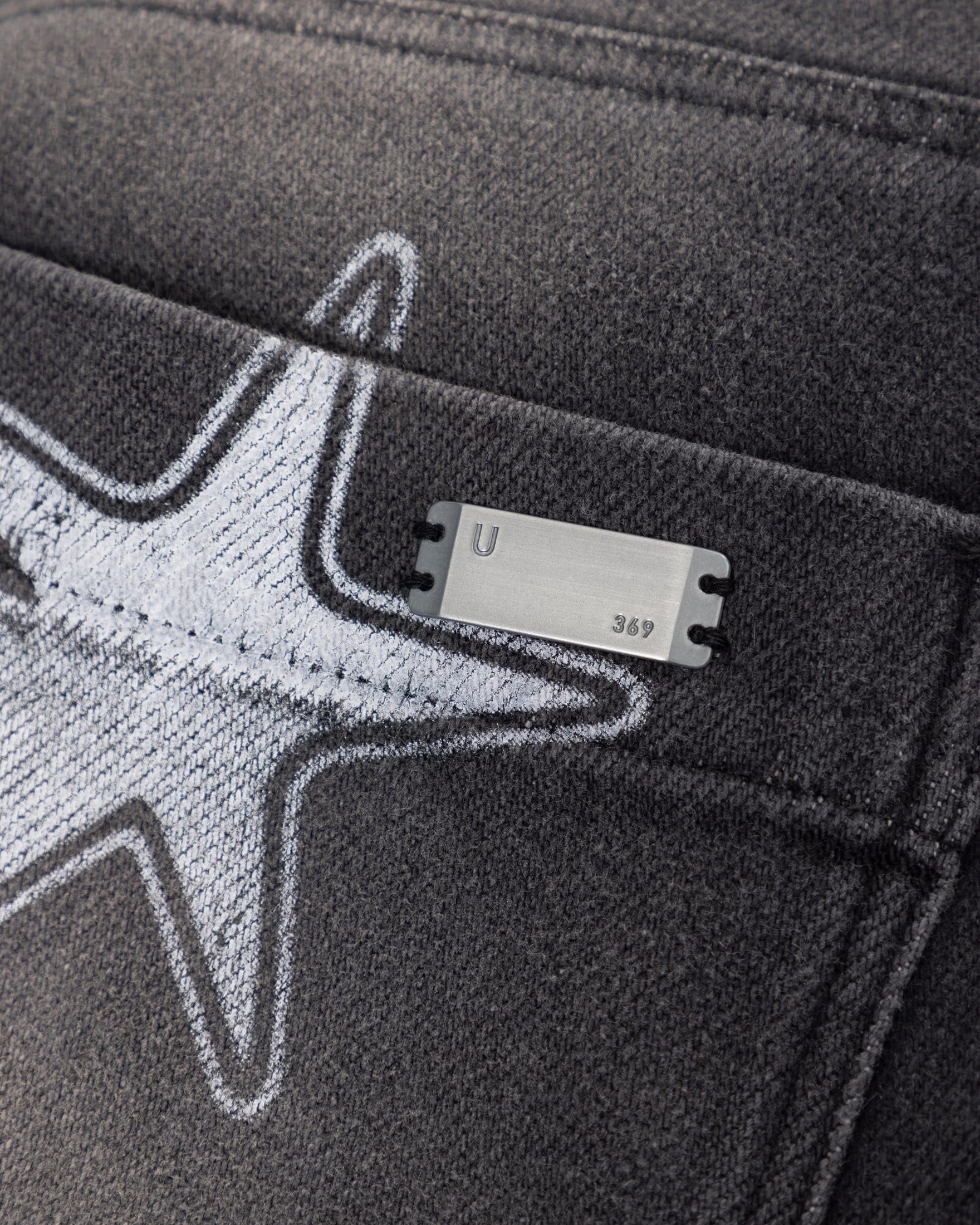 W Act 1 UG Star Barrel Vein Jean Washed Black - imagen 6