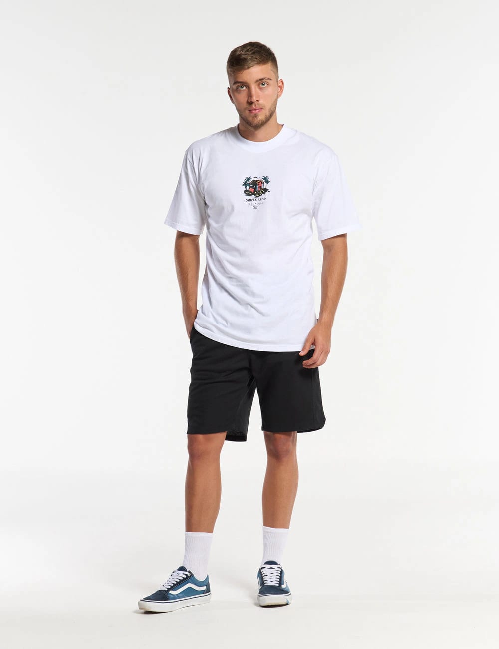 Camiseta Oversize Vida Simple  blanco Hombre - imagen 6