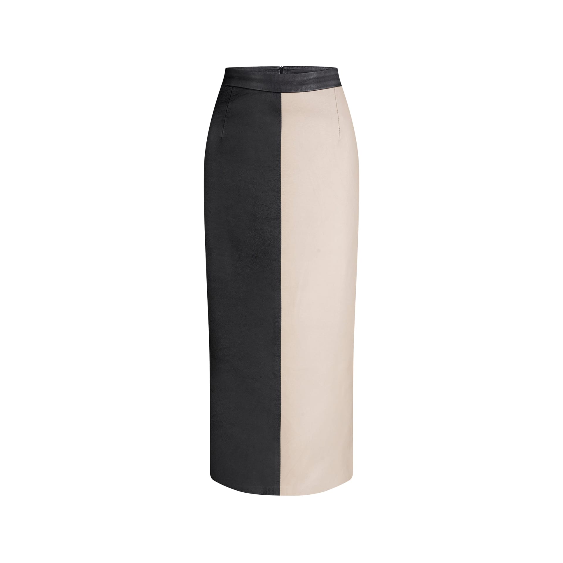 BLOCKING STRIPED SKINNY SKIRT - imagen 1