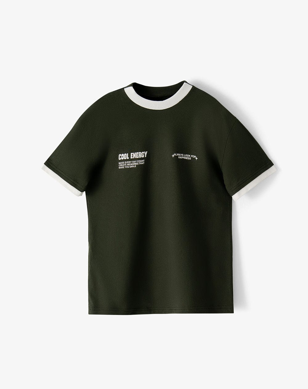 Camiseta regular manga corta verde niño - imagen 1