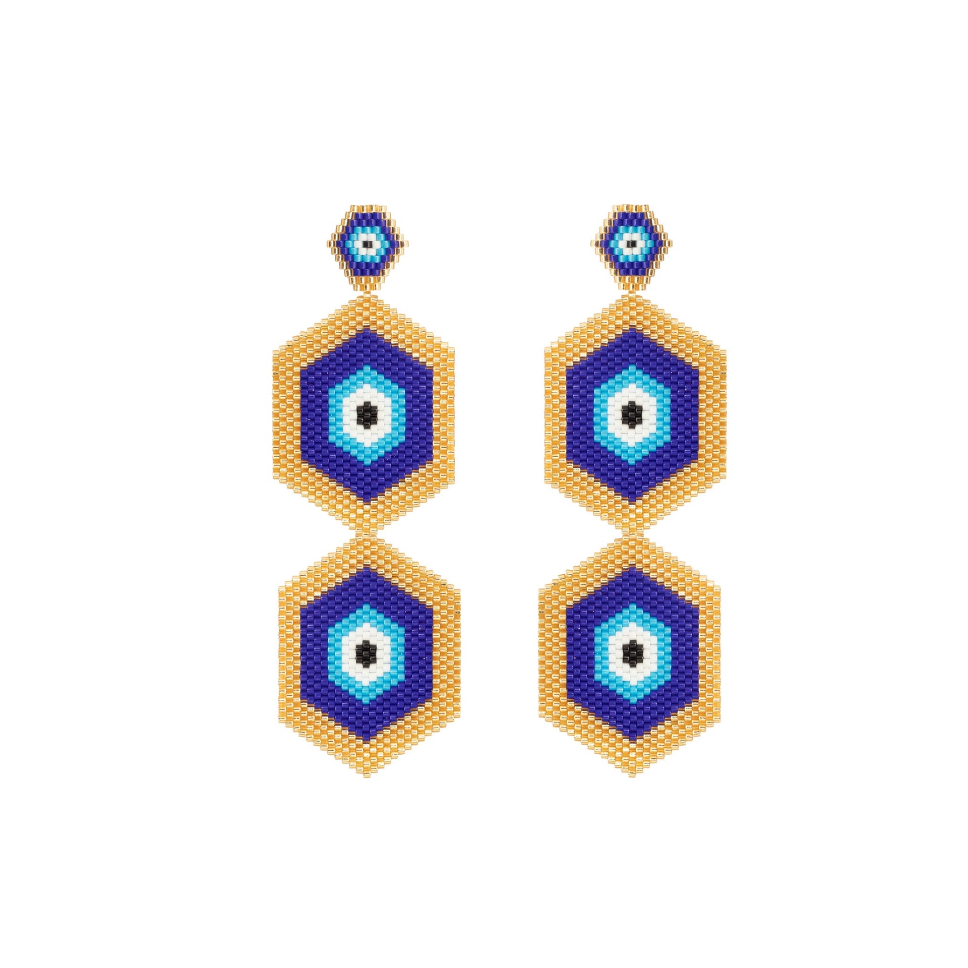 Aretes Poeta Mar Dorado - imagen 1