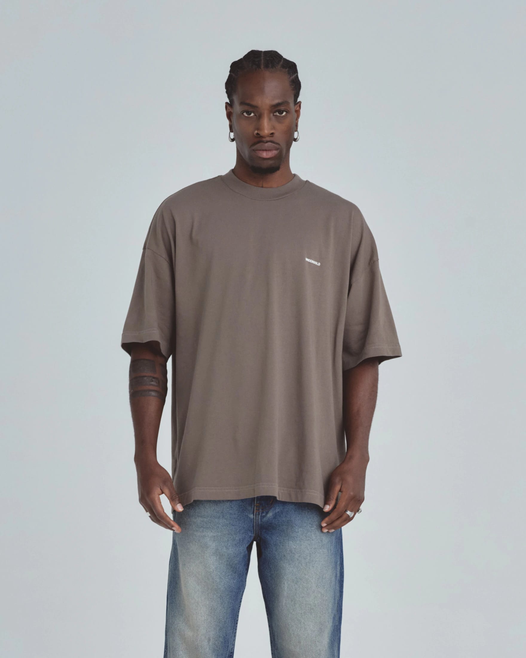 Line Basic Tshirt Brown - imagen 2