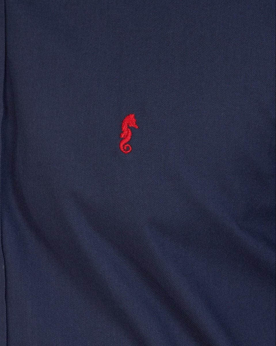 Camisa Manga Larga Oxford Premium Azul Oscuro - imagen 2
