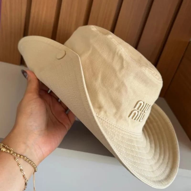 SOMBRERO MIU MIU TELA NUDE - imagen 1