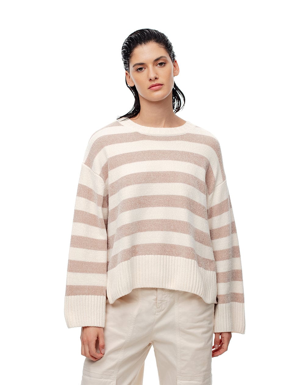 Suéter oversize rayas mujer - imagen 3