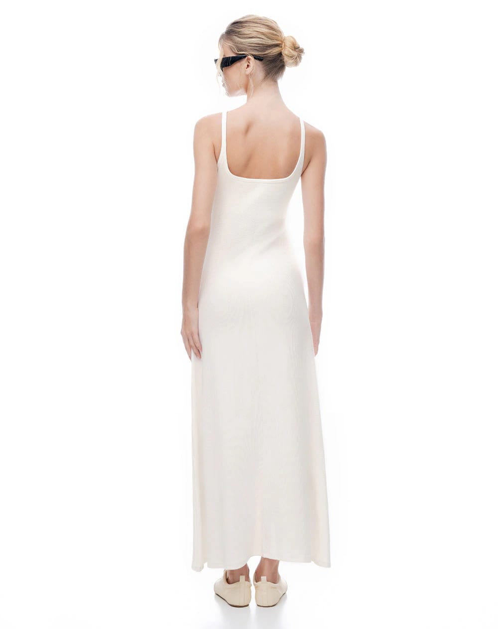Vestido largo blanco mujer - imagen 2