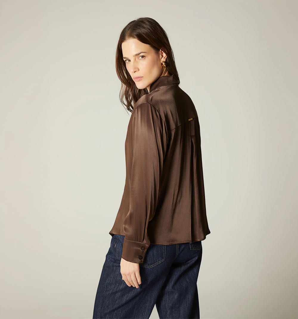 Blusa camisera manga larga - imagen 11