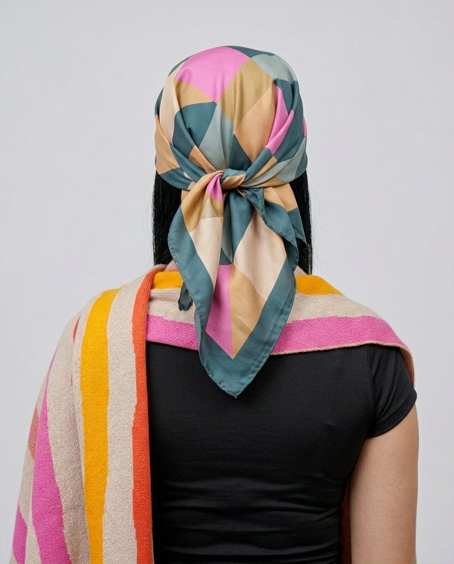 Bufanda crema ondas - imagen 3