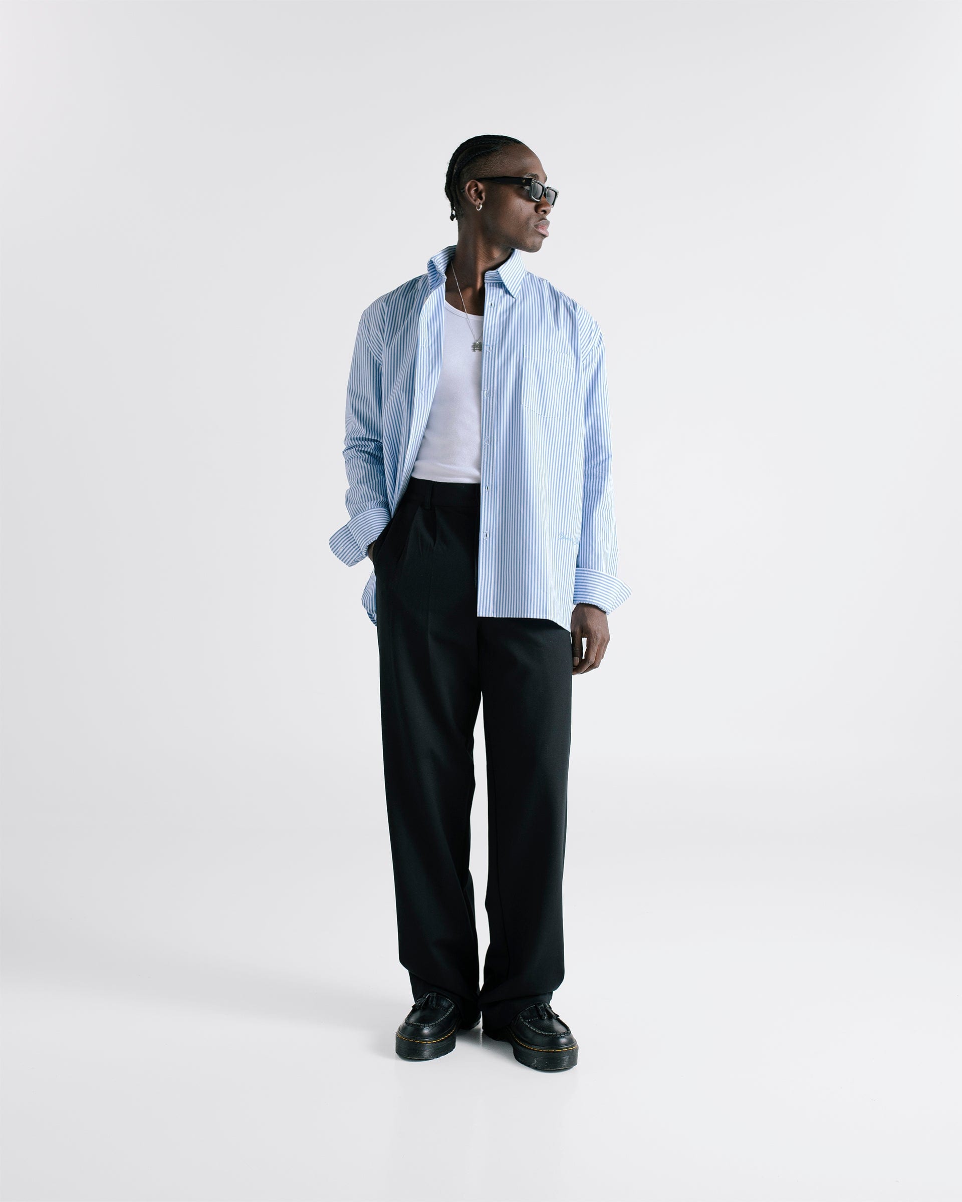 Pinstripe Shirt - Light Blue - imagen 9