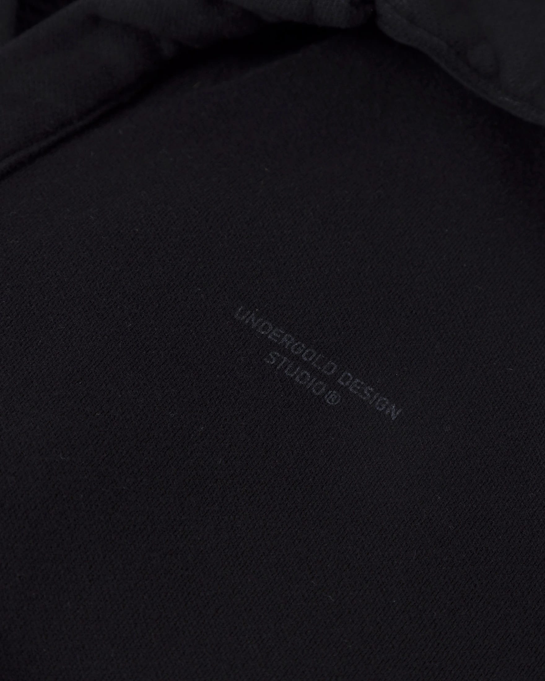 Basics Polo Collar Boxy Fit Hoodie Black - imagen 4