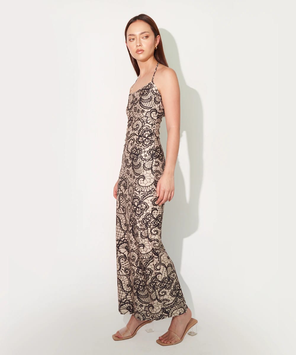 Maxi Dress in Faux Lace - imagen 2