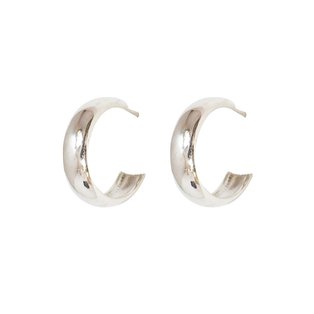 Silver Everyday Medium Hoops - imagen 1