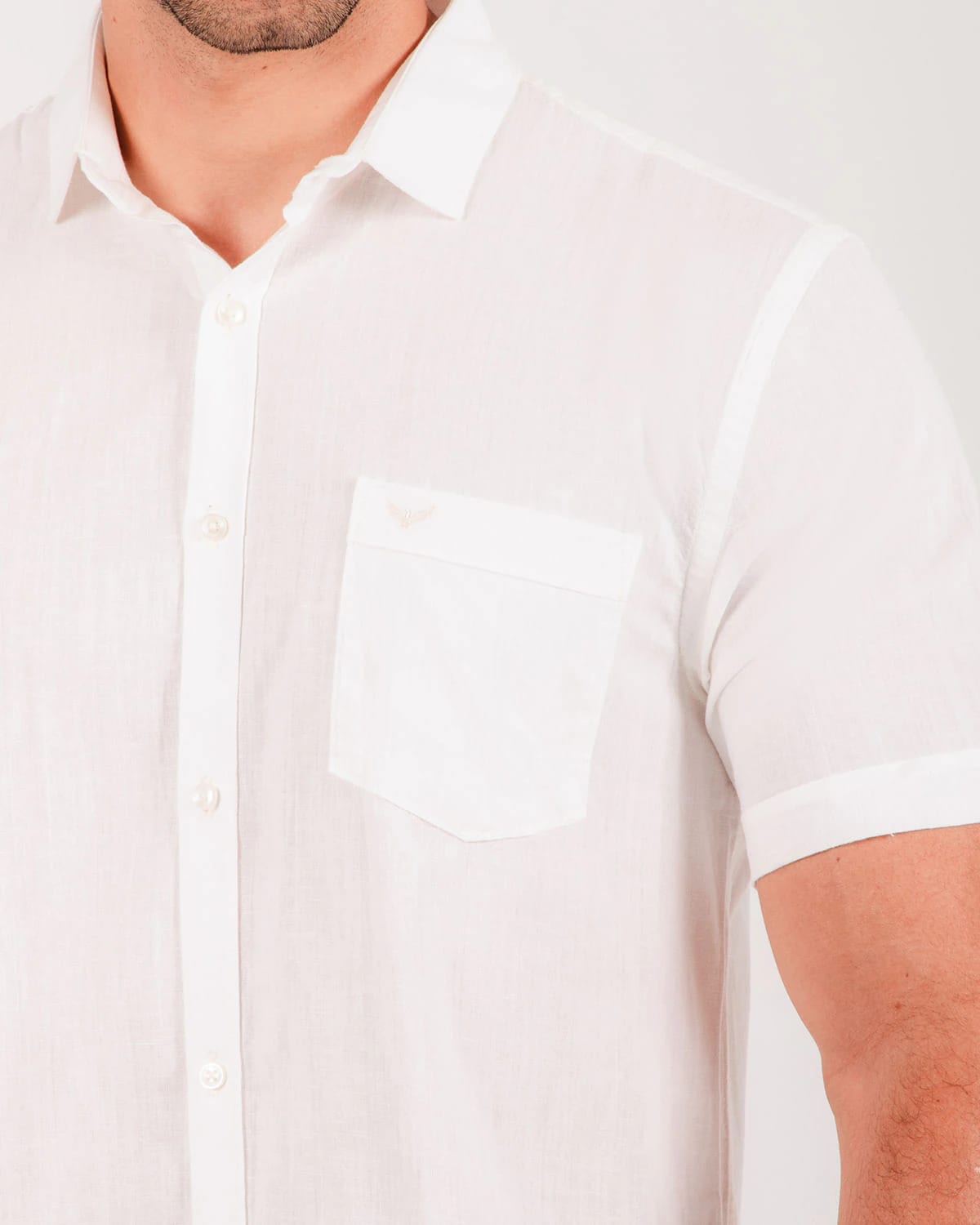 Camisa blanca manga corta para hombre - imagen 37