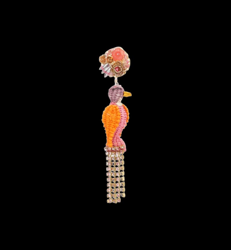 Aretes Loro Real - imagen 2