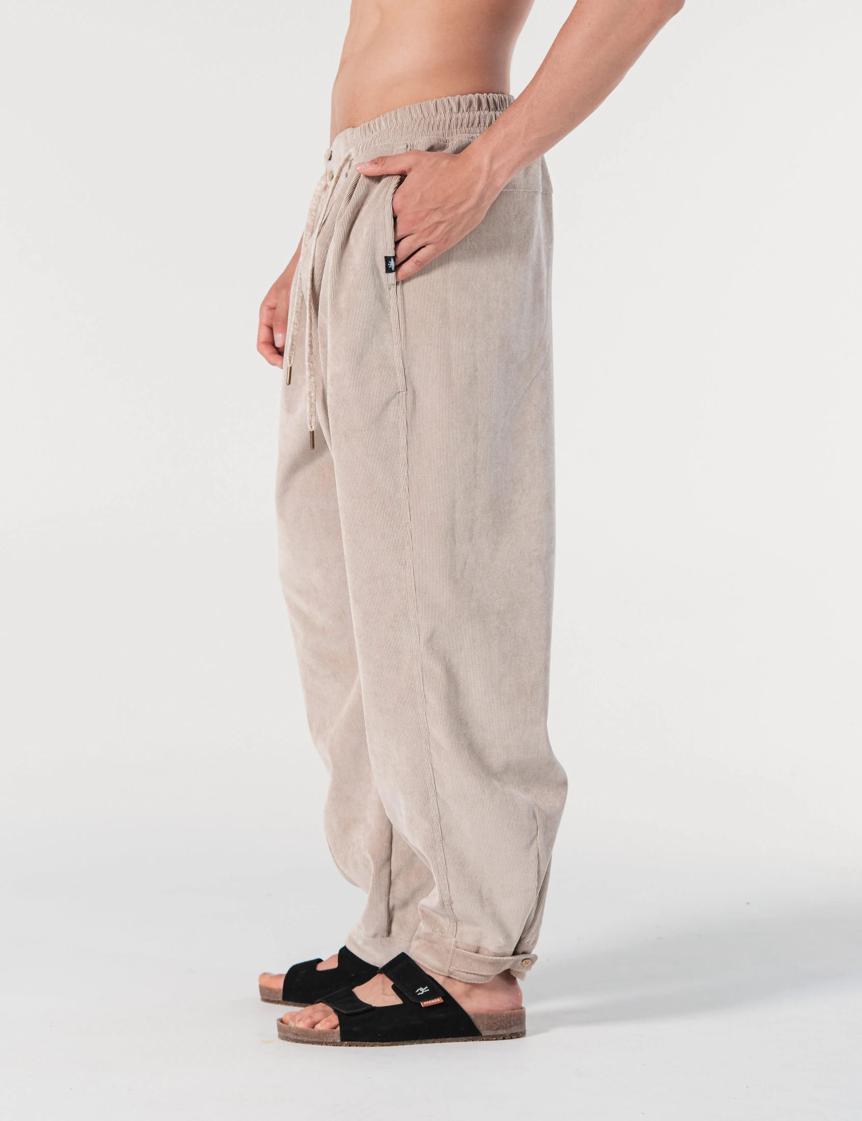 Pantalón Baggy Loose Fit Conexion Beige Hombre - imagen 5