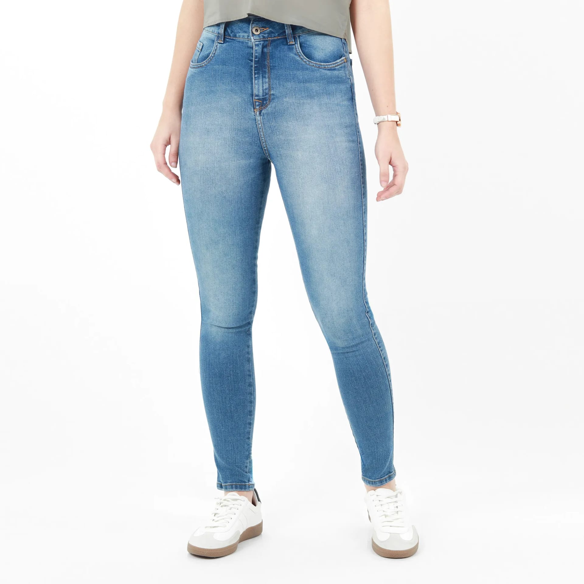 Jean Ilussion Tiro Medio Bota Skinny - imagen 5