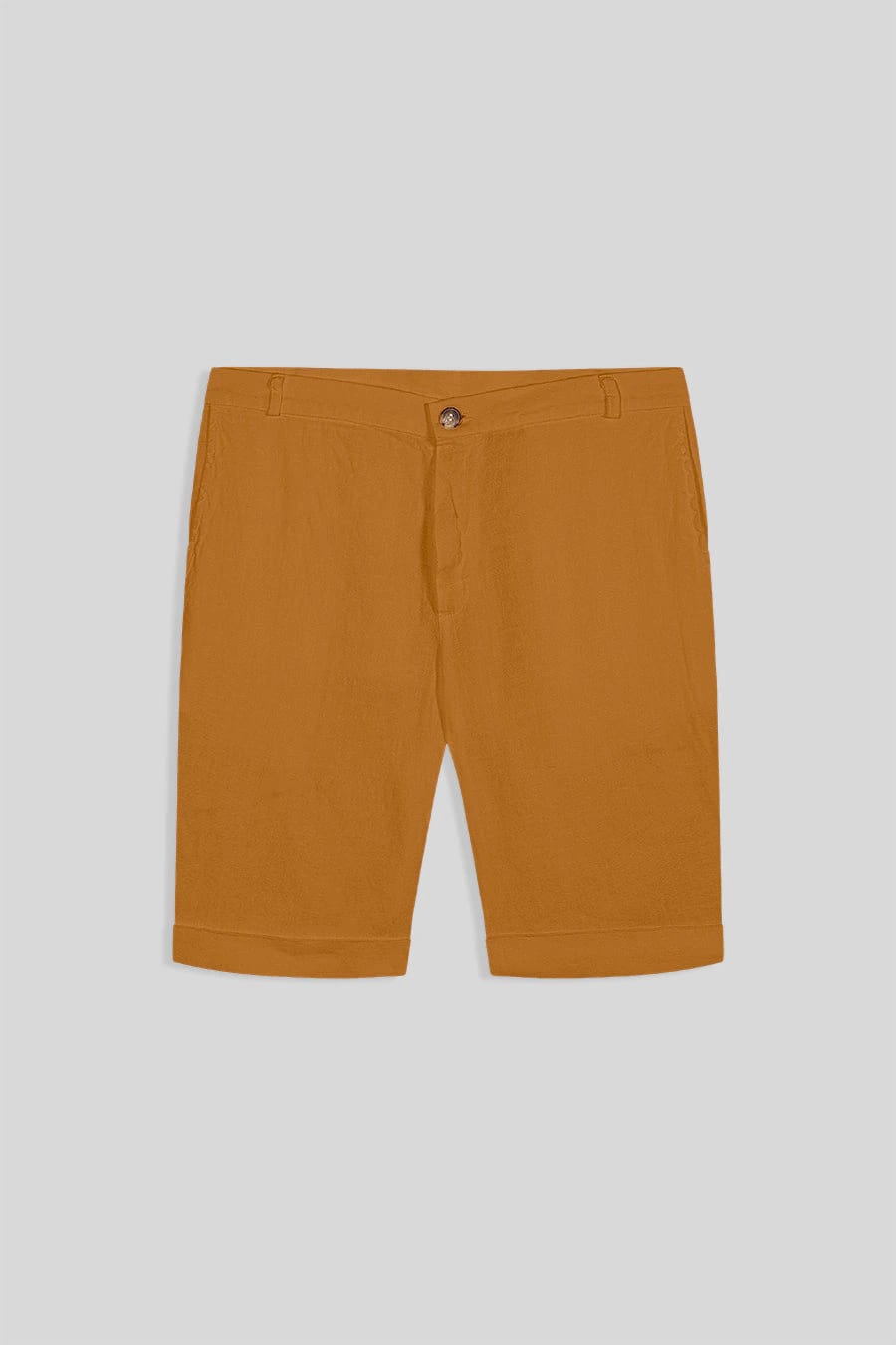 Men's linen bermuda sudan brown - imagen 1