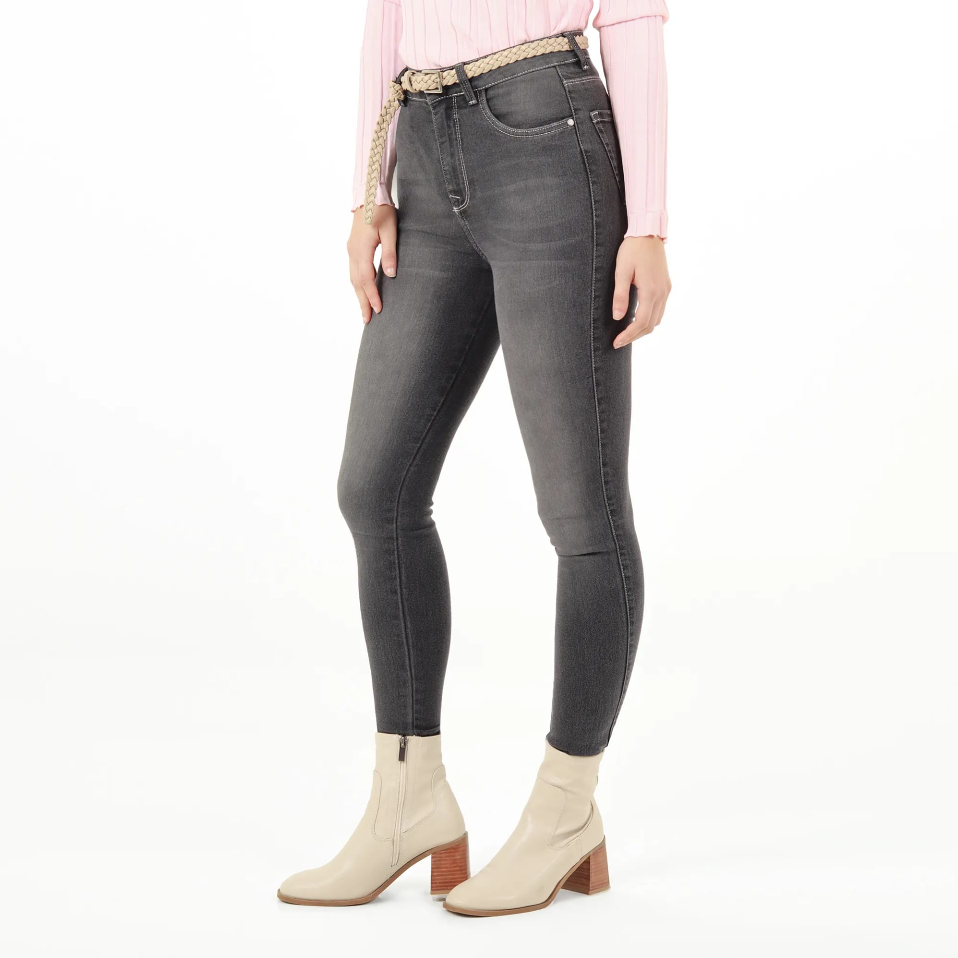 Jean Ilussion Tiro Medio Bota Skinny - imagen 2