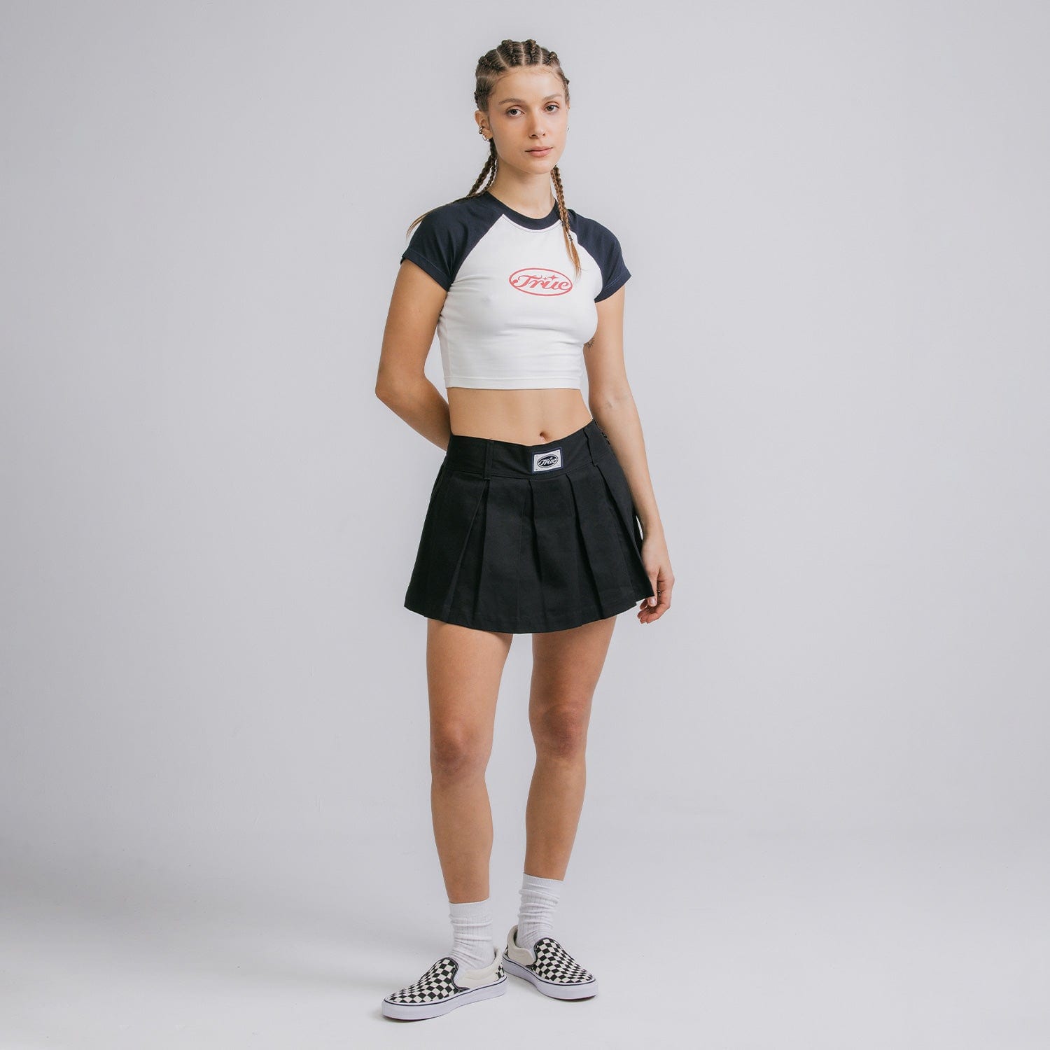 Pleated Mini Skirt - Black - imagen 5