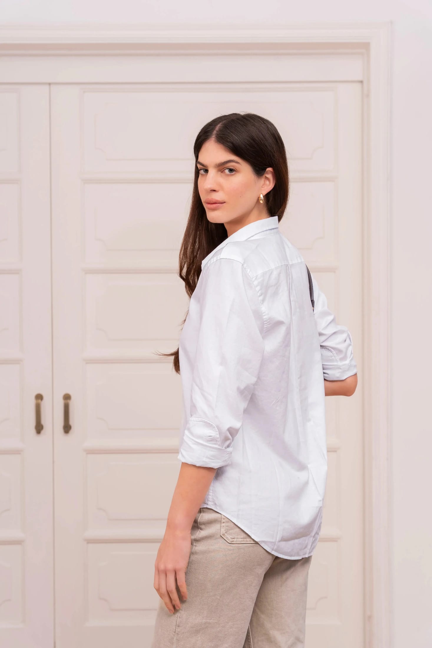 Camisa Oxford Mujer Blanca - imagen 16
