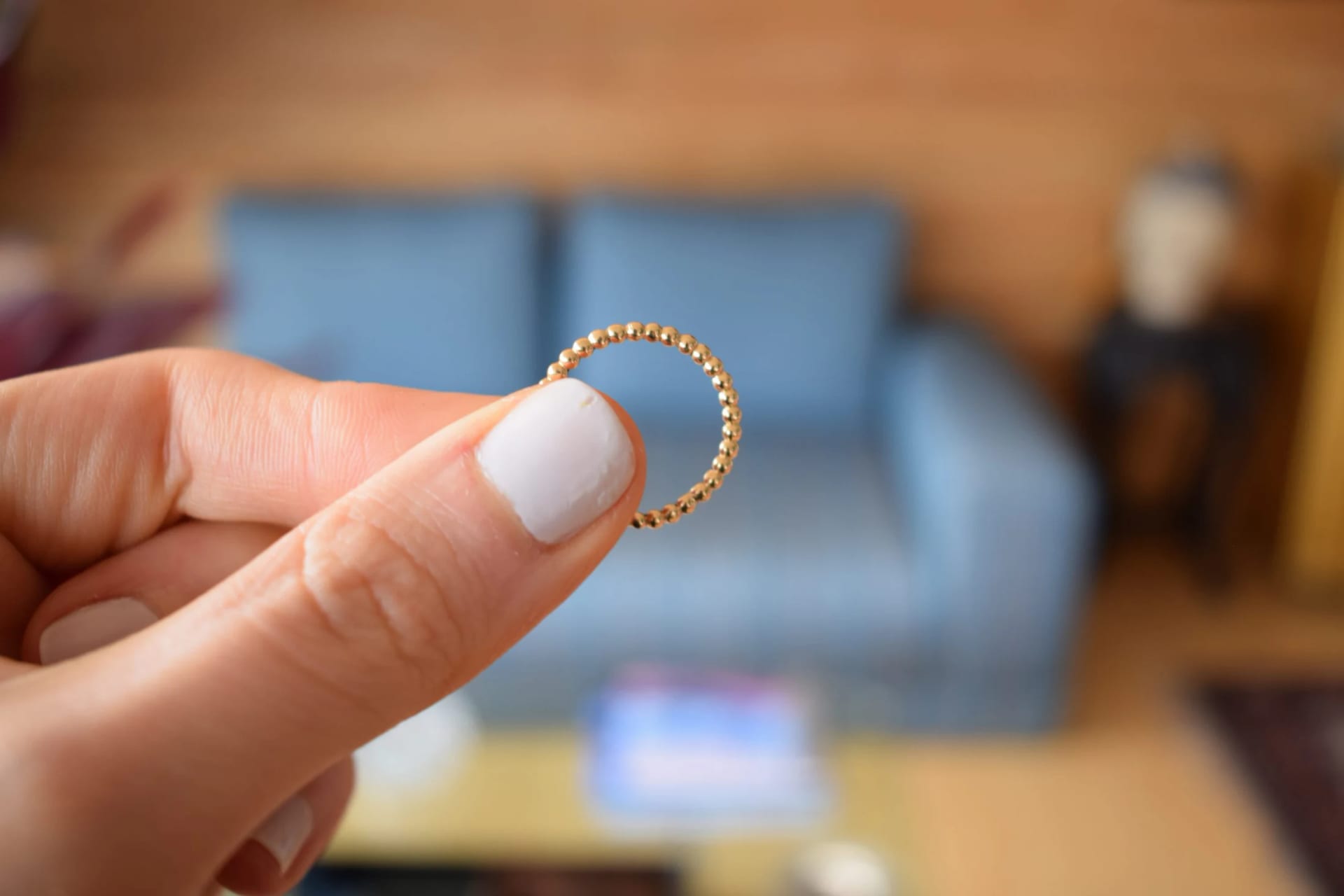 Anillo Bolitas Oro 18K - imagen 1