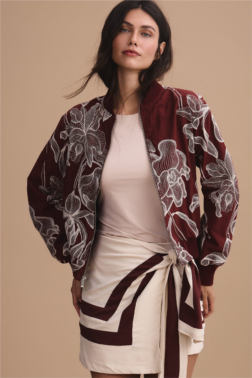 Chaqueta galeria vinotinto - imagen 3