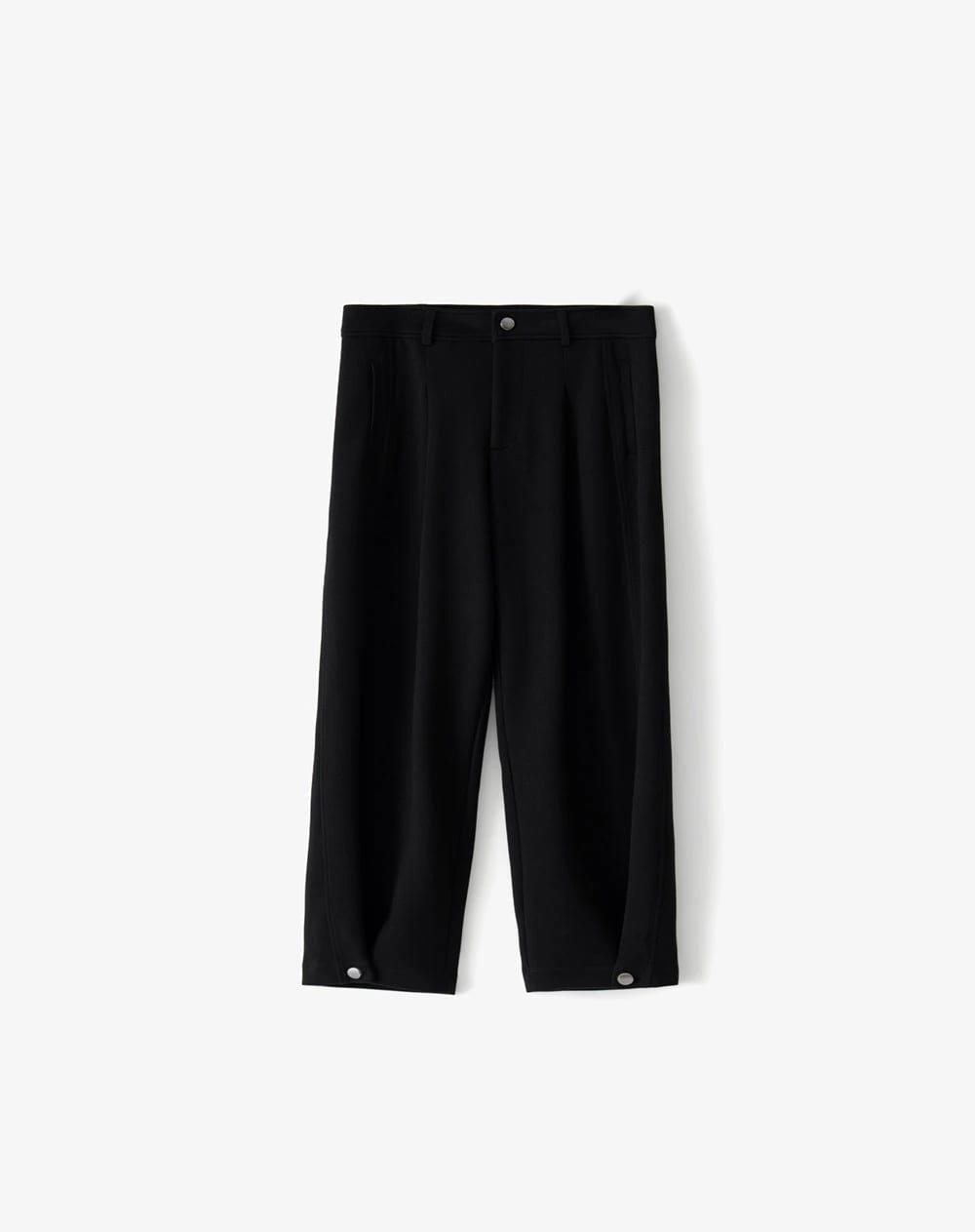 Pantalón loose tiro medio negro mujer - imagen 1
