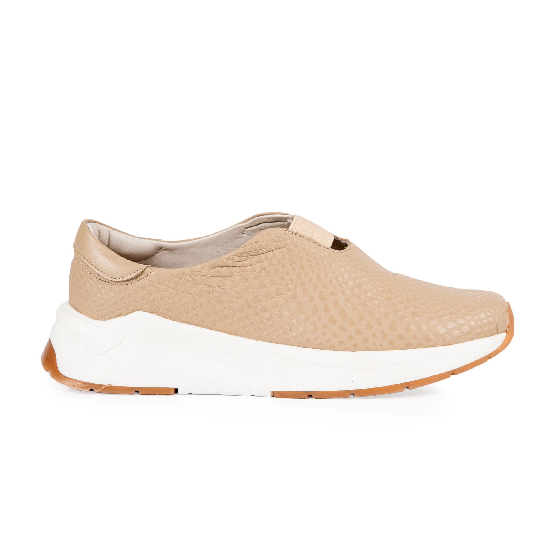 "LYSA" TENIS EN CUERO SIN CORDONES - imagen 1