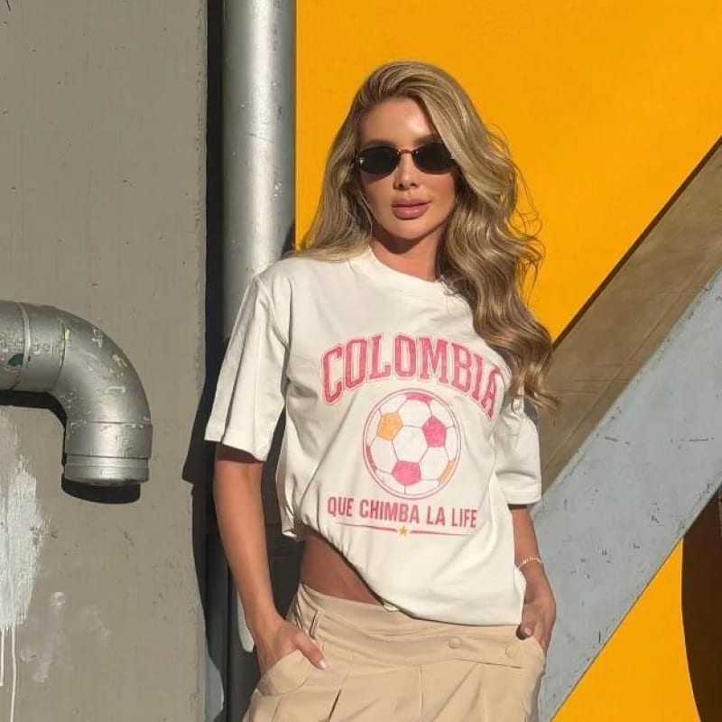 CAMISA COLOMBIA EN ROSADO - imagen 4