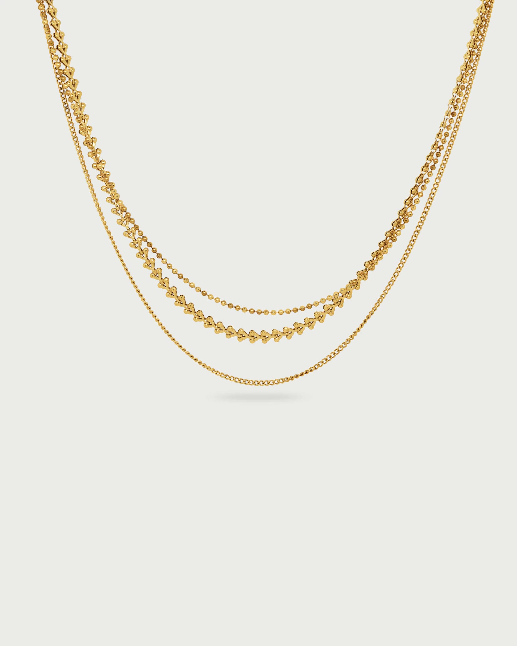 Collar Triple Oro - imagen 2