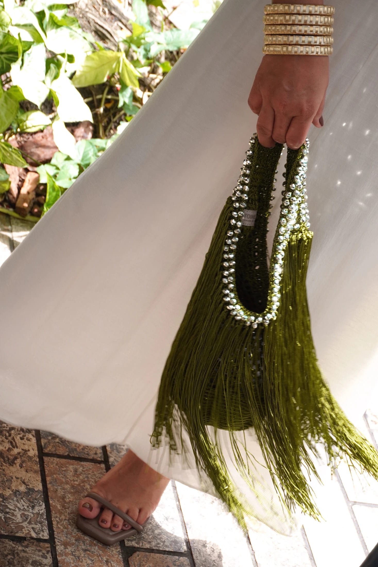 MINI WATERFALL BAG GREEN LIMITED EDITION - imagen 1