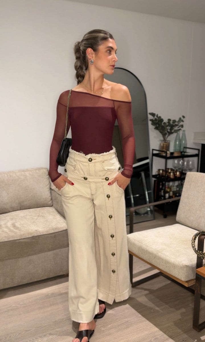 Body tull Kalea - Burgundy - imagen 2