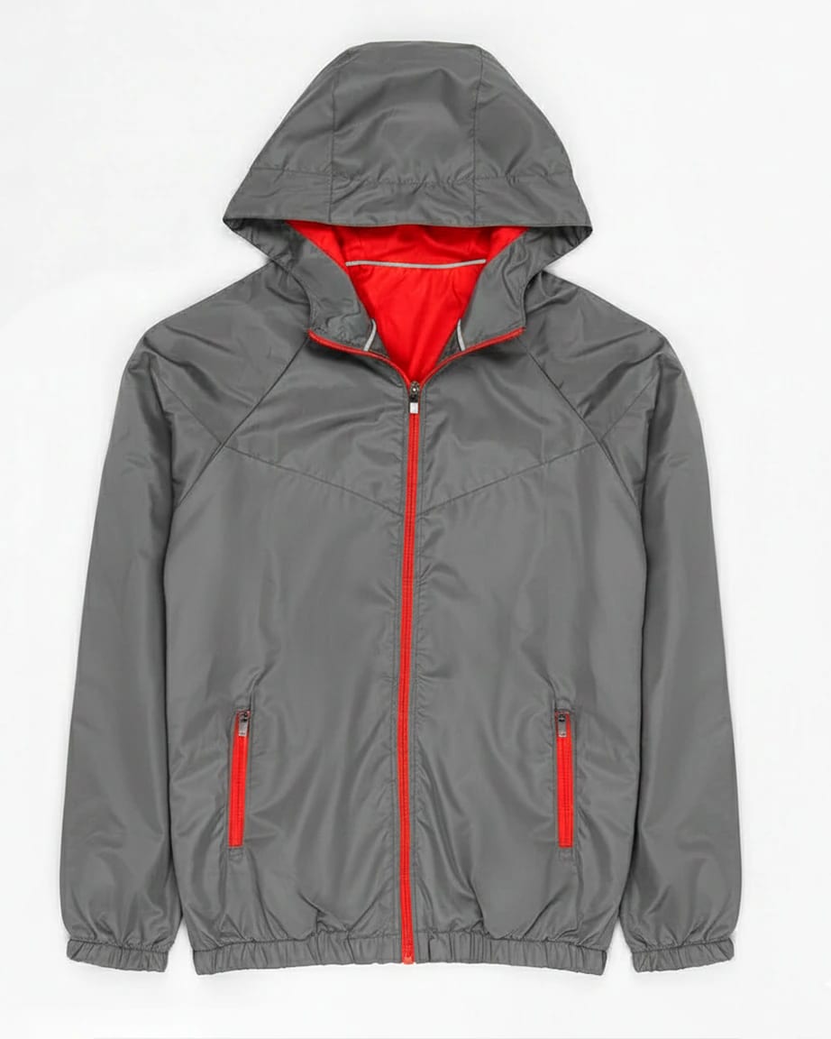 Chaqueta Cyclone Gris Con Cremallera Roja OUTLET - imagen 5