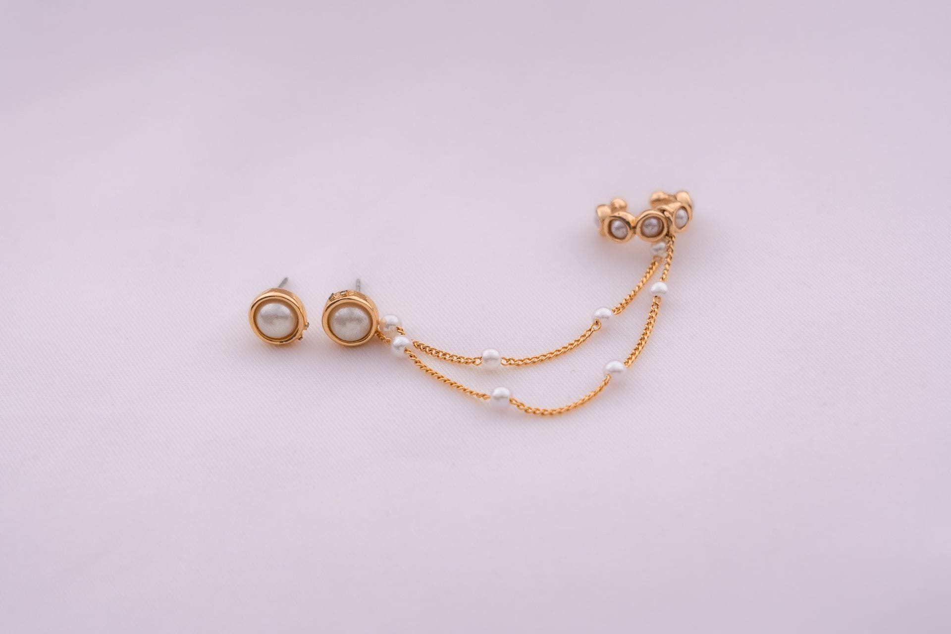 Set Arete 2 en 1 Perlas - imagen 3