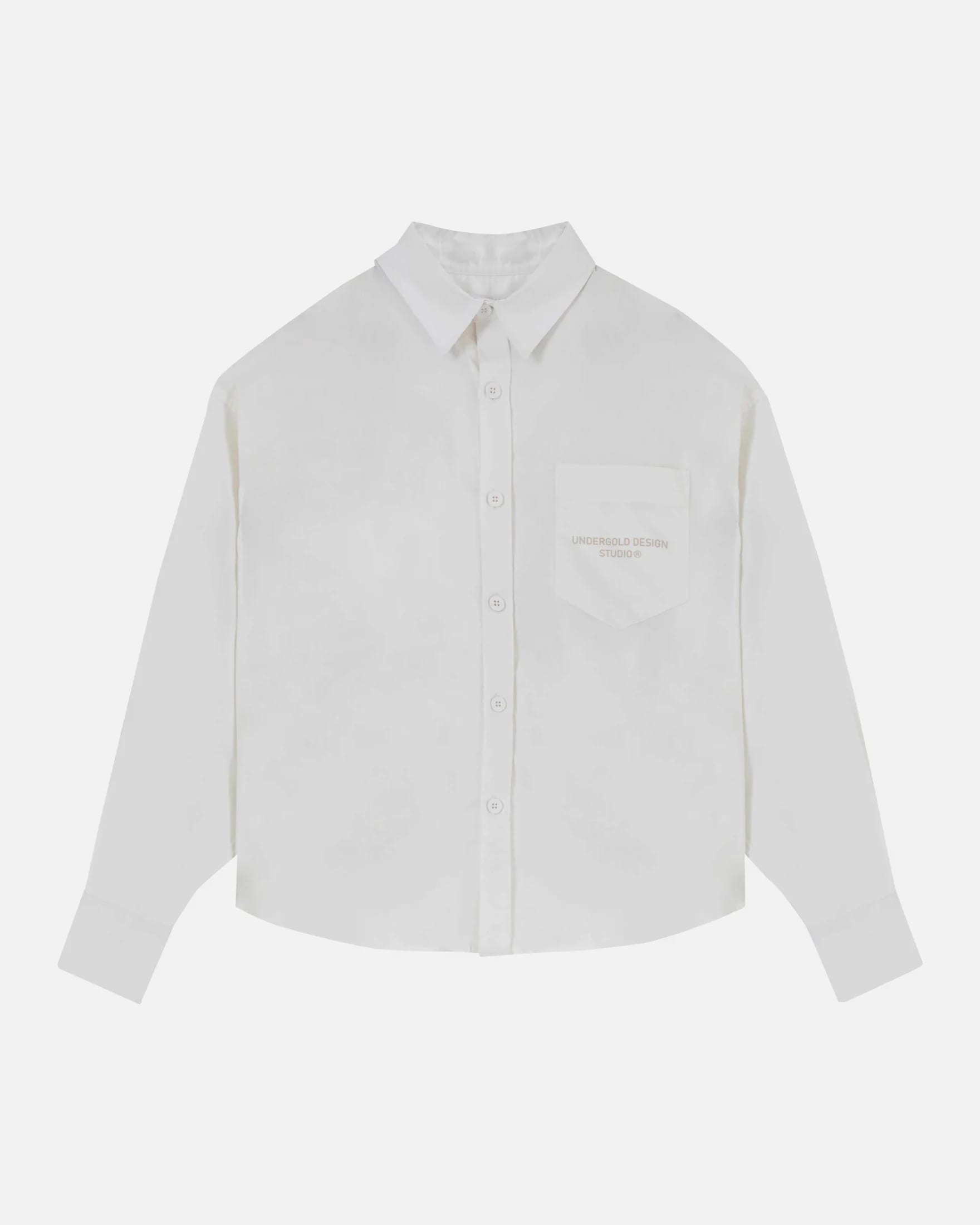 Basics Undergold Design Studio Long Sleeve Boxy Shirt Bone - imagen 2
