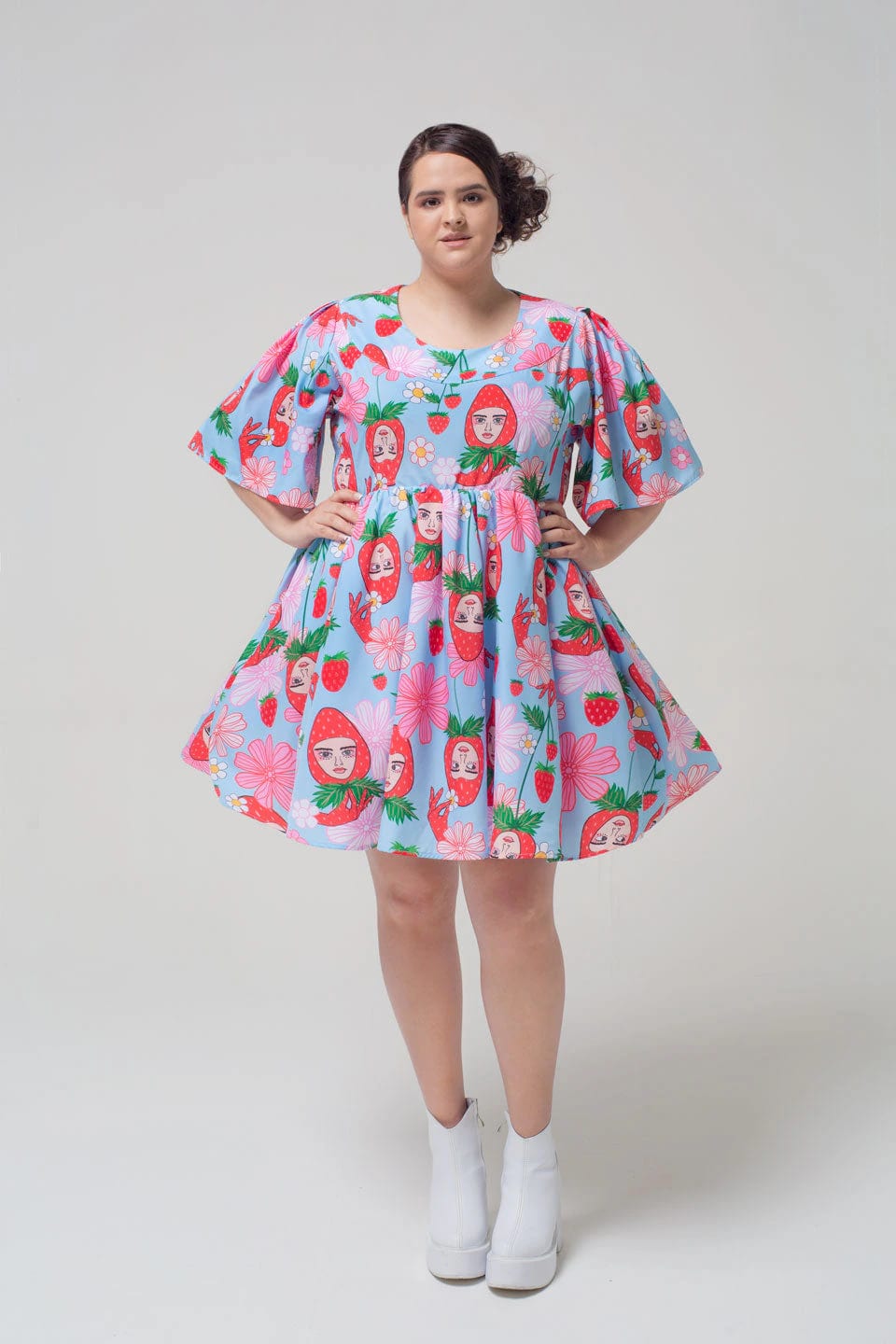 Vestido Cupcake / Ilustración Fresas con crema - imagen 4
