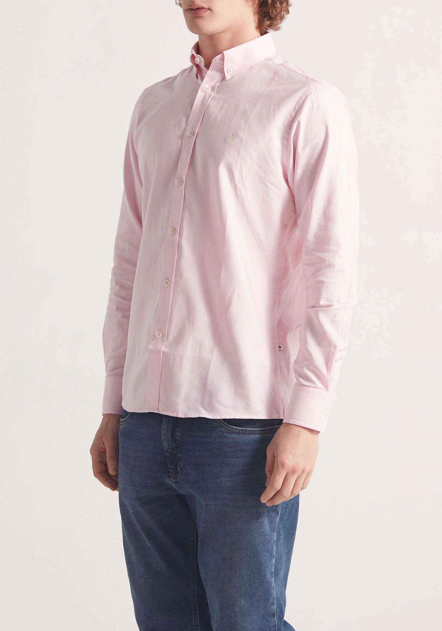 Camisa Whitman Rosada Cuello Button Down - imagen 5