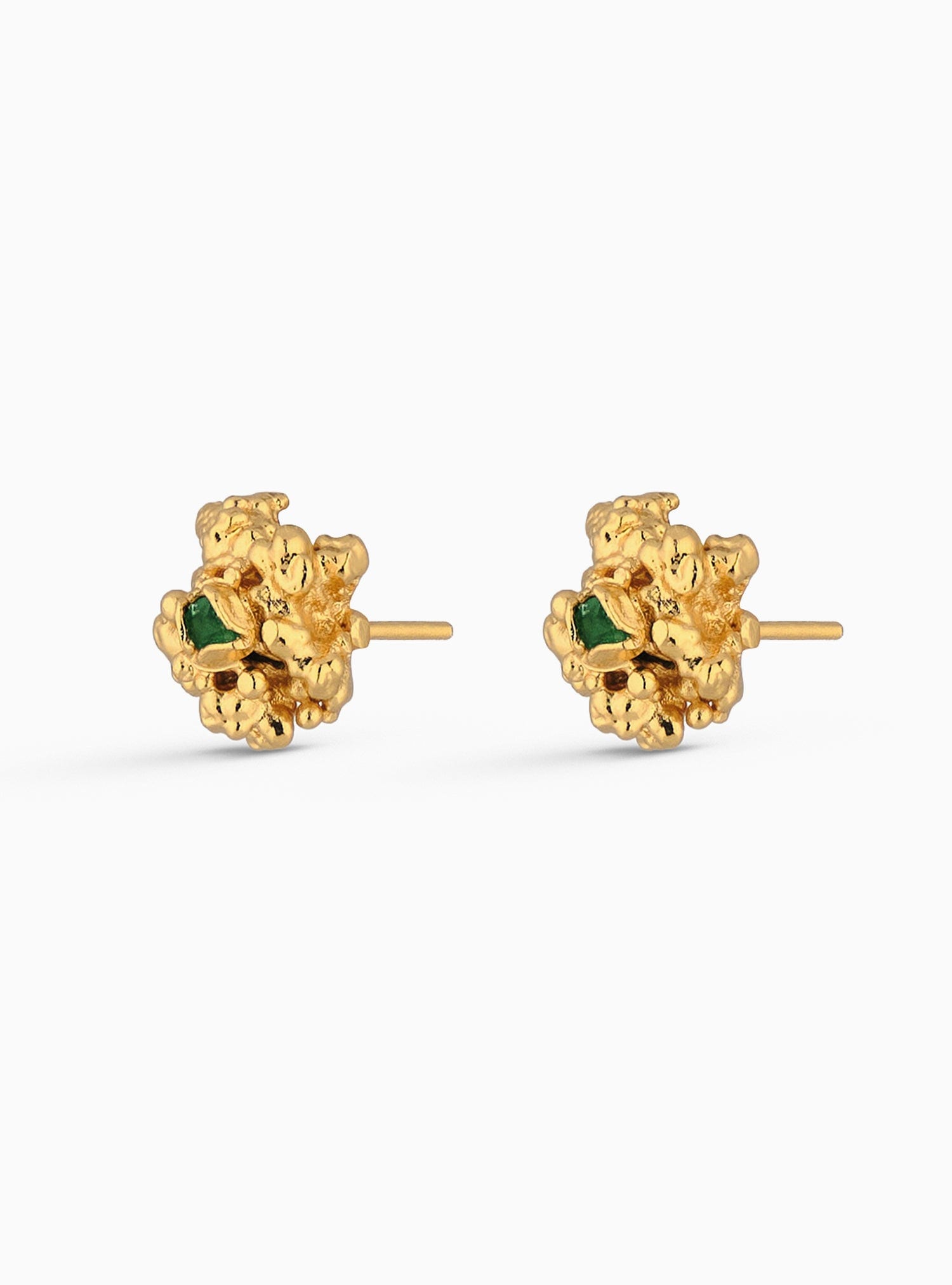 Aura Emerald Chunk Studs Mini - imagen 4