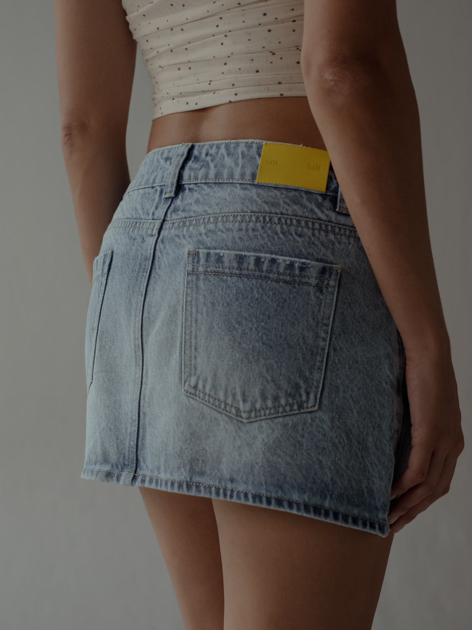 INDIGO MINI SKIRT - OLD LIGHT BLUE - imagen 12