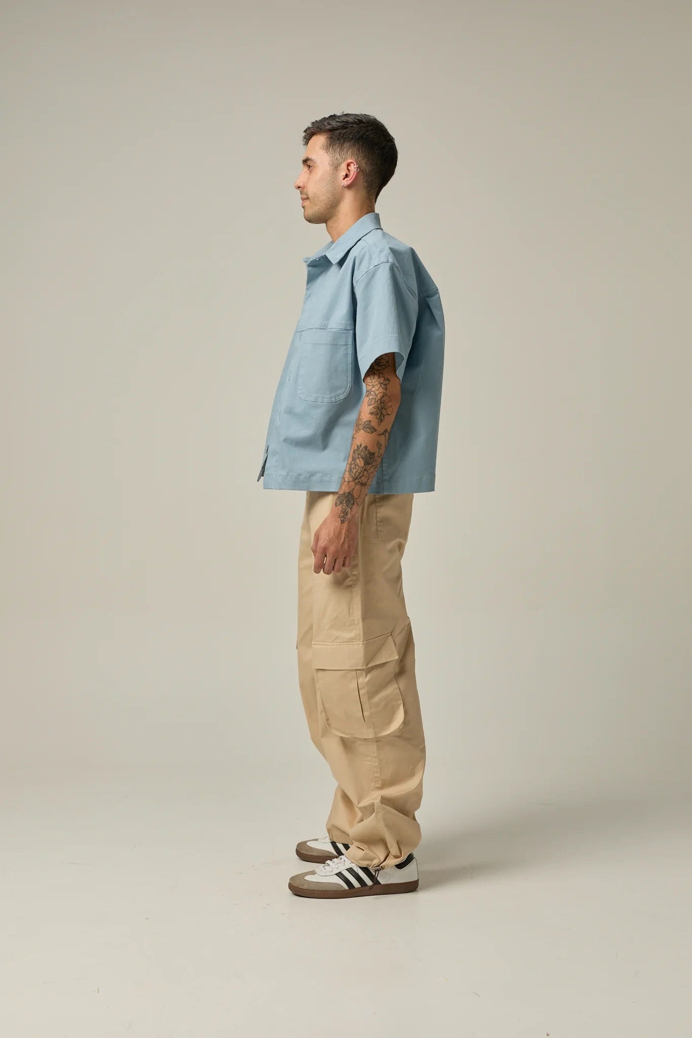 Camisa Boxy | azul piedra - imagen 1