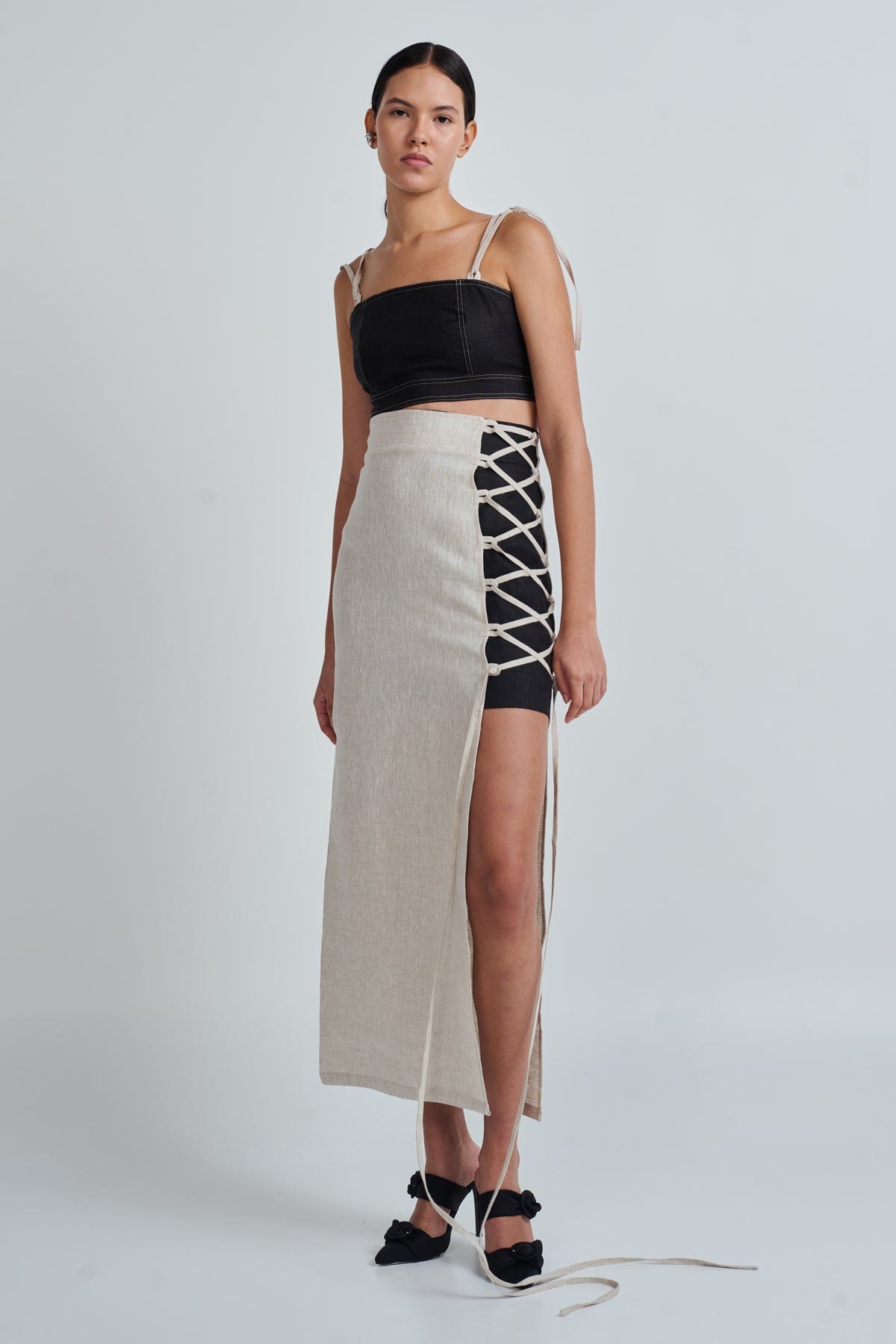 OLINDA SKIRT NATURAL - imagen 2