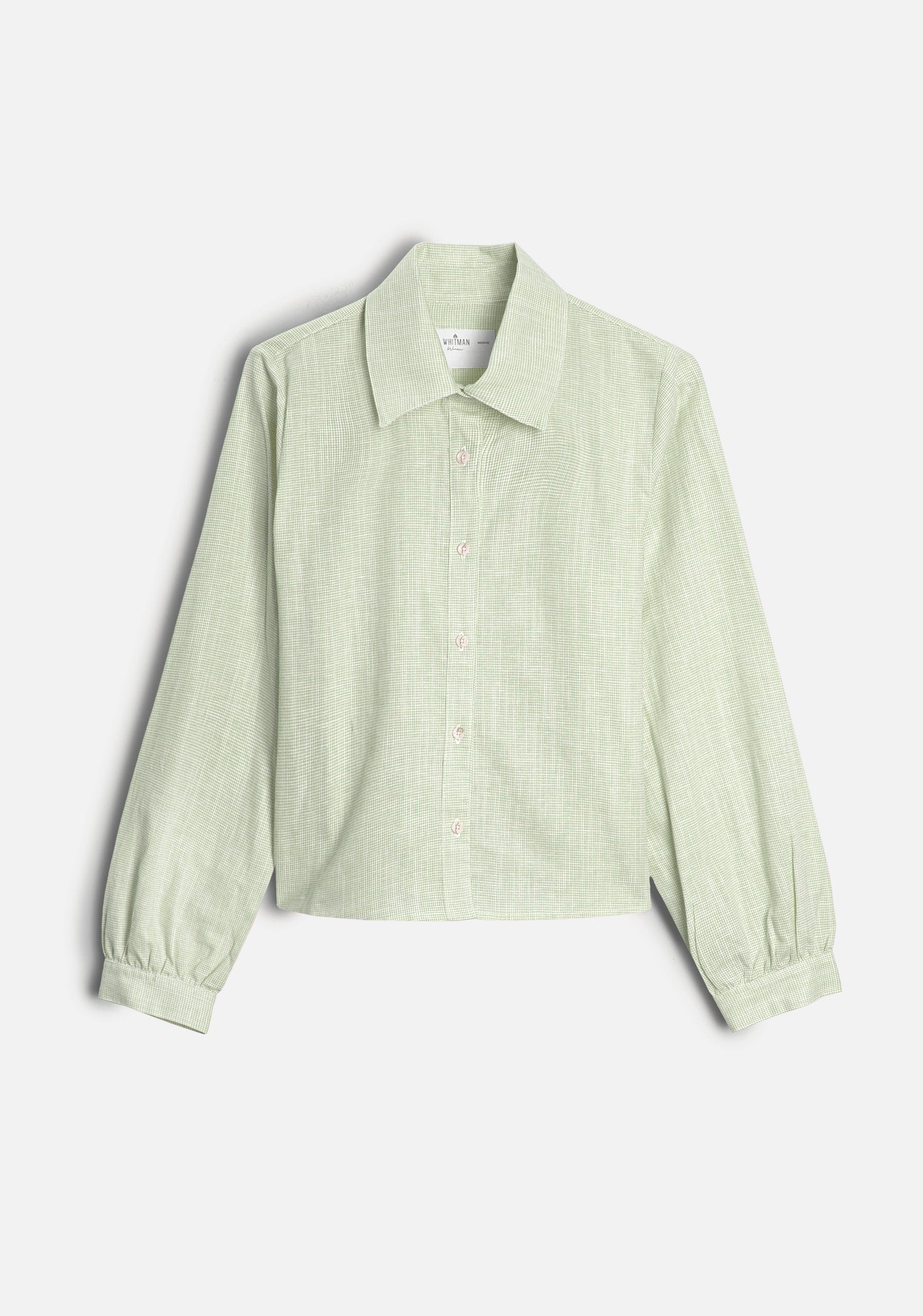 Camisa M Marianne Cuadros Verde Med - imagen 1