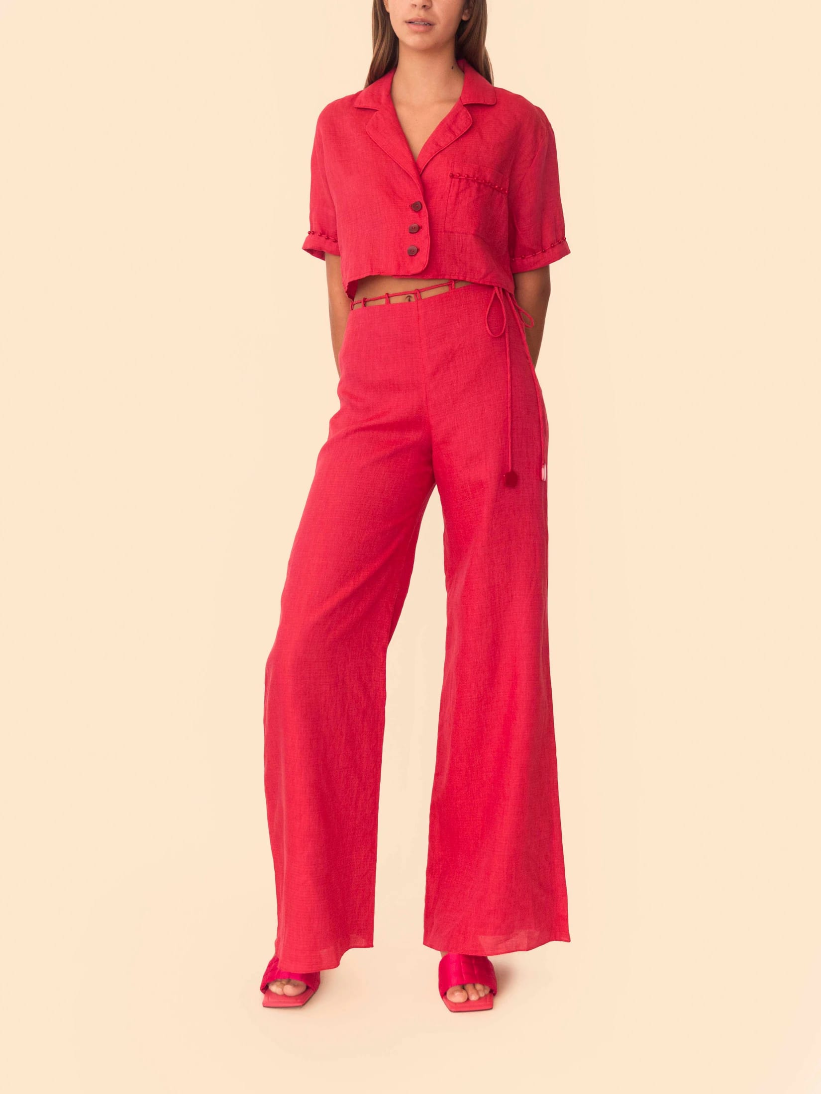VERA PANT CHERRY RED - imagen 3