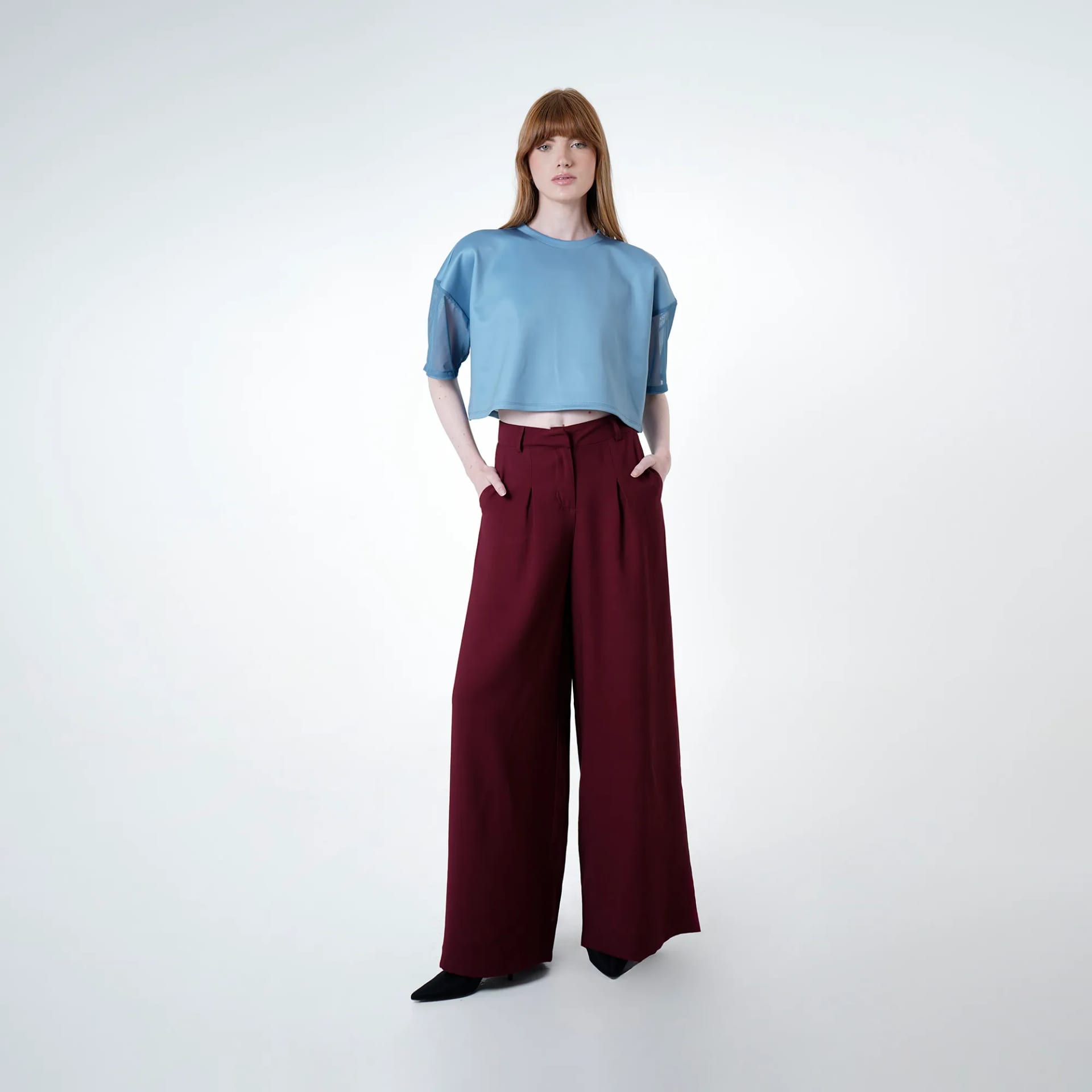 Pantalon Tiro Alto Bota Flare - imagen 3