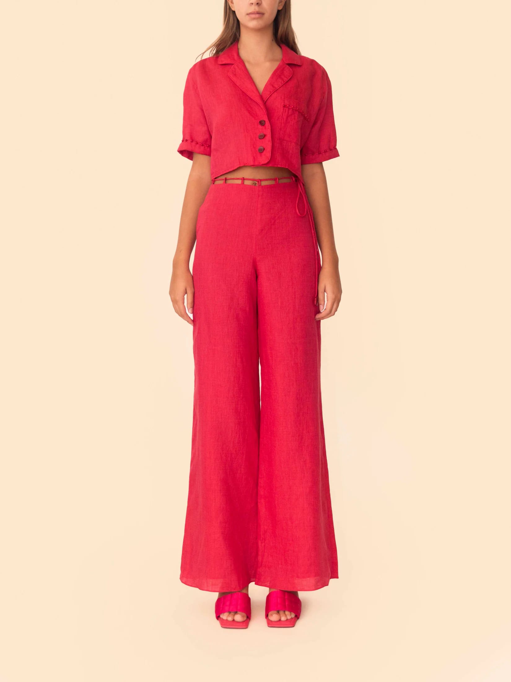 VERA PANT CHERRY RED - imagen 5