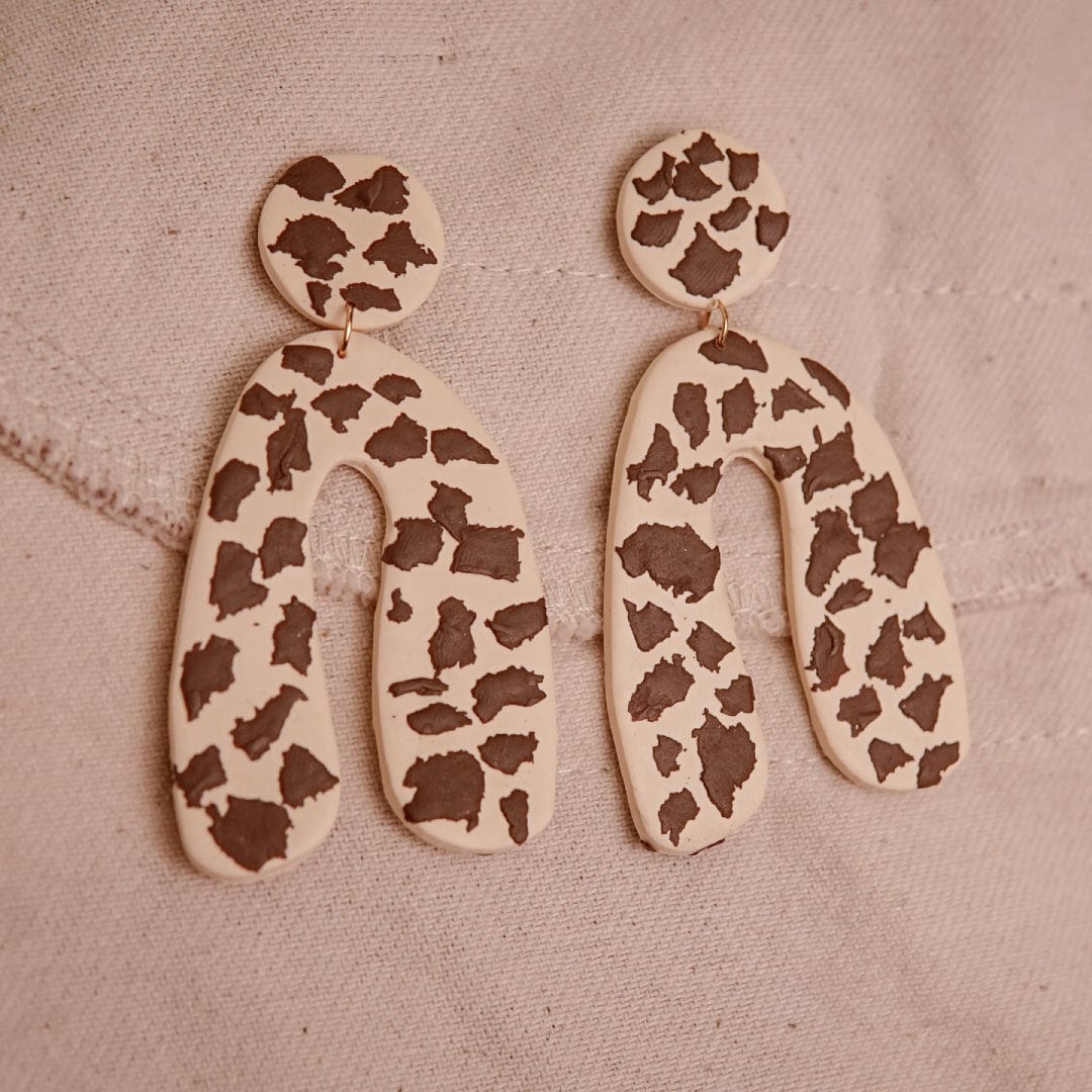 Aretes Hanna Cow Print - imagen 2