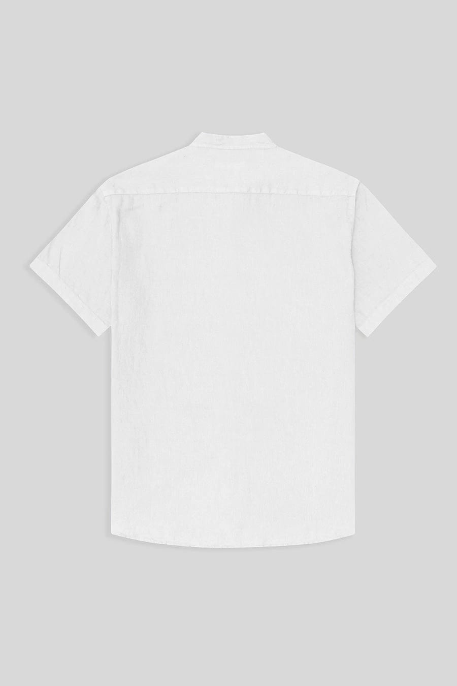 men’s linen shirt mao white mc basic - imagen 2