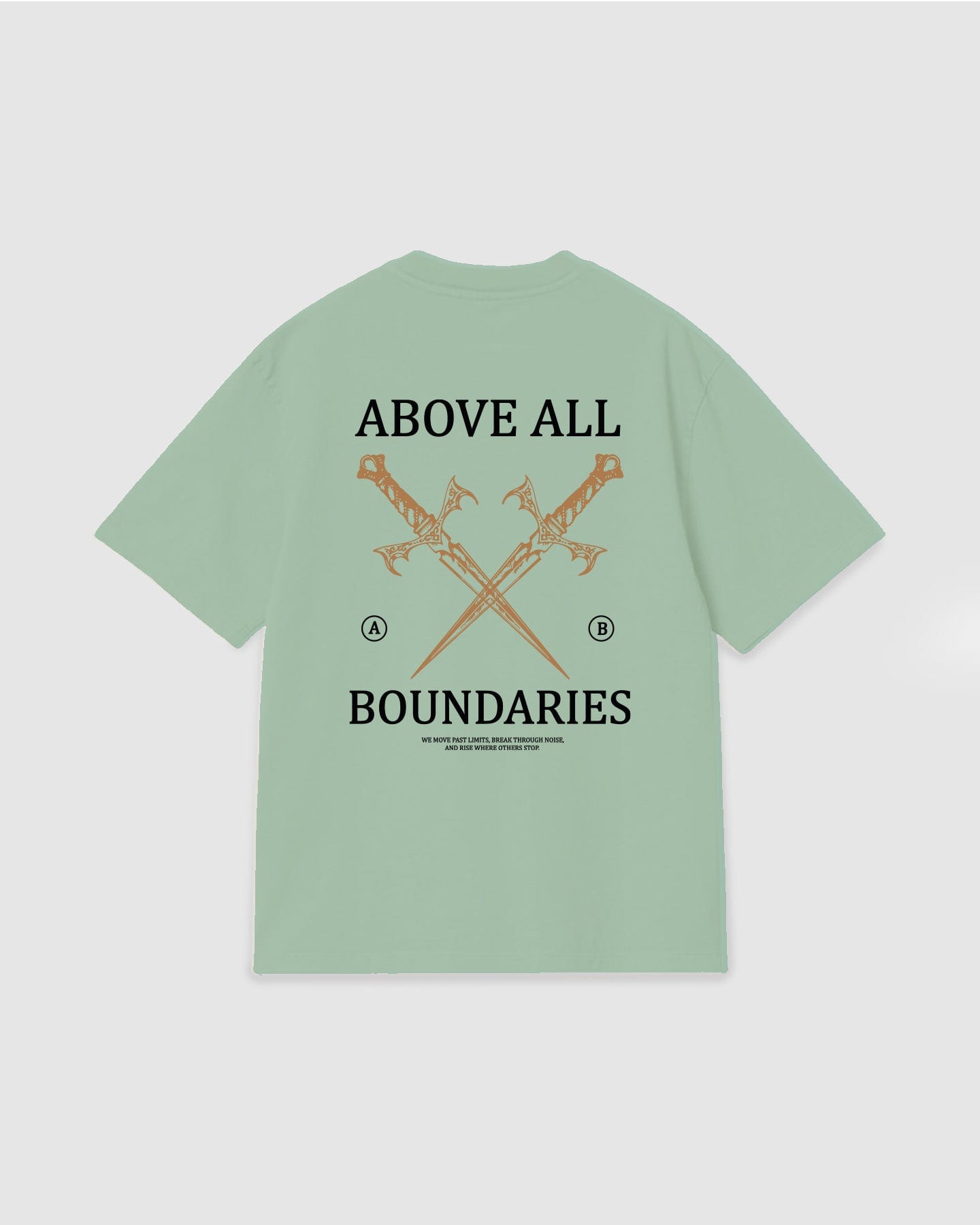 Oversized T Shirt Boundaries Light Green - imagen 1