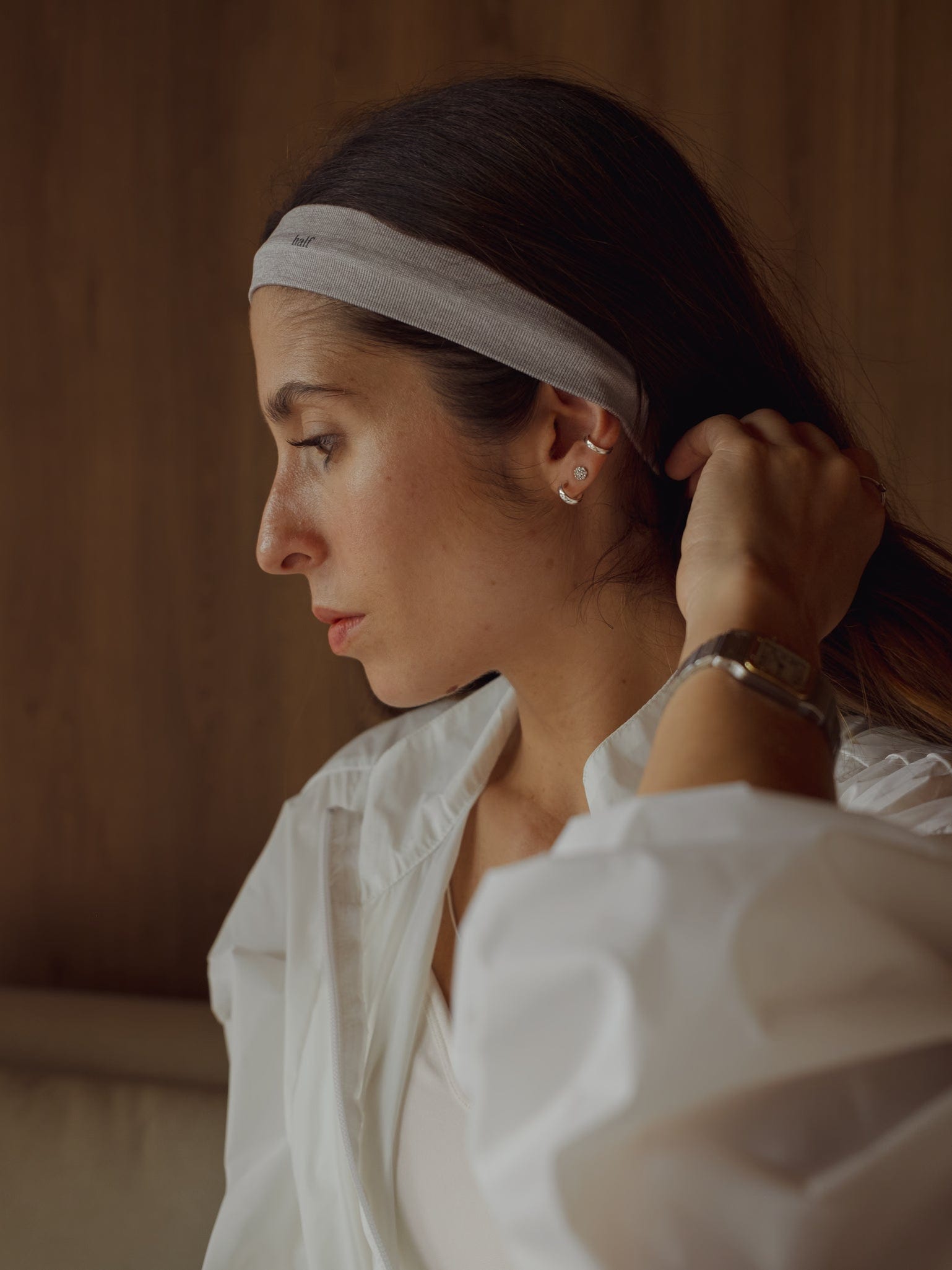 SEAMLESS HEADBAND - GRAY JASPE - imagen 3